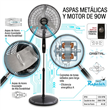 Ventilador Liliana VPC20B De Pie 20" 90W 3 Velocidades